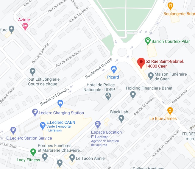 Nous trouver à Caen